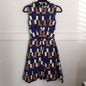 Geometric A-Line Dress